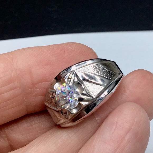 🌺Vintage Lind 14K GE & CZ Ring - Picture 10 of 14